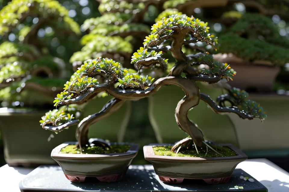 Mousse naturelle rase et dense repérée sur une vieille pierre, point de départ pour un substrat de bonsai