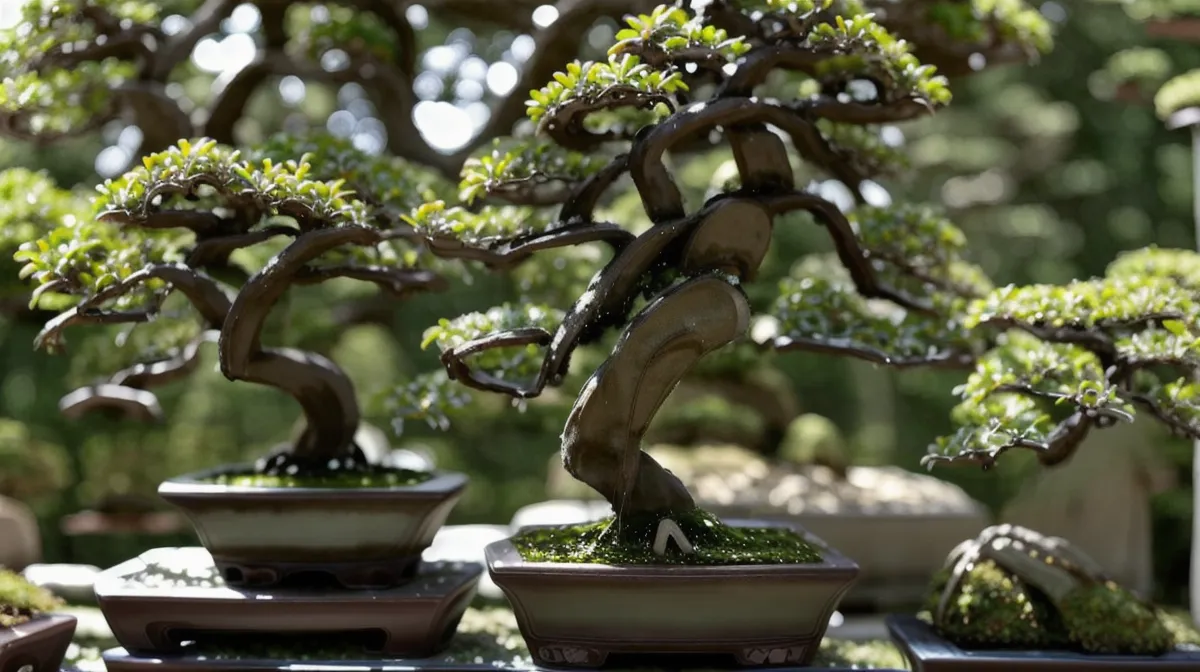 cicatrisation d'un bonsai après la taille : plaie fraîche sur un tronc d'érable