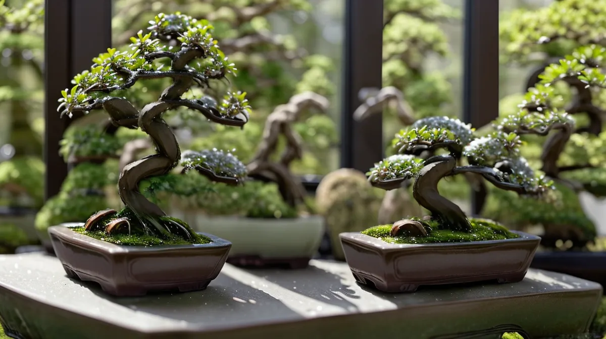 Bonsaï en intérieur près d'une fenêtre lumineuse, entretien débutant pour bien placer un ficus bonsaï