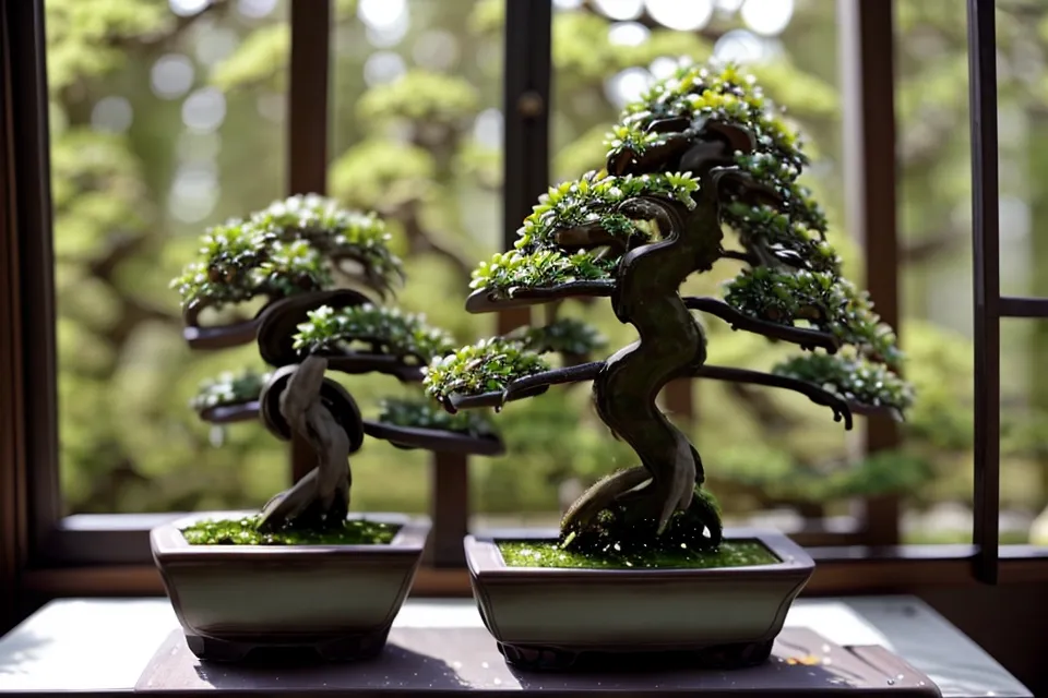 Feuilles de ficus bonsaï tombées faute de luminosité suffisante en intérieur
