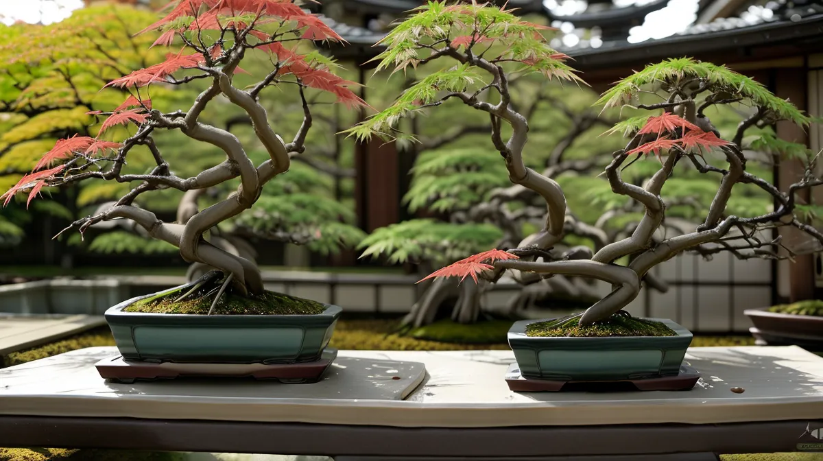 Bonsaï érable du Japon en pot en terre cuite, carnet d'entretien pour bonsaï débutant