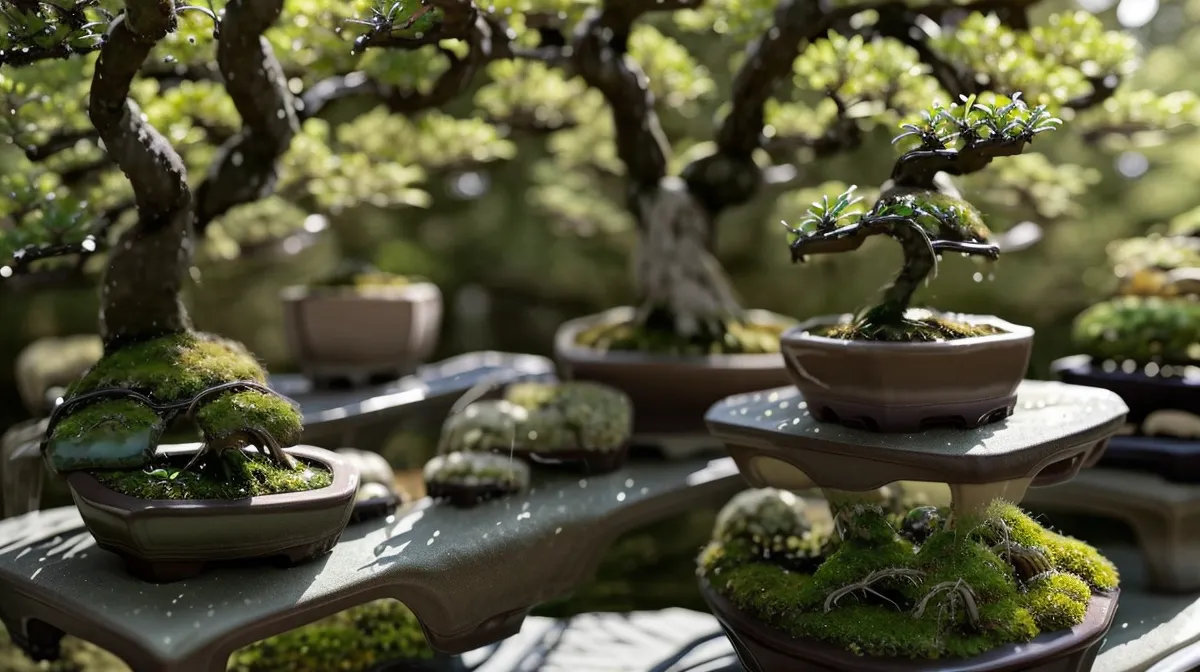 Bonsai pin blanc japonais en pot sur un rebord, carnet d'entretien d'une débutante