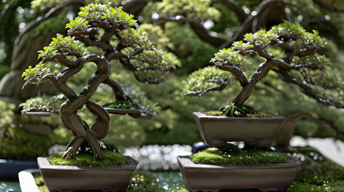 Ficus microcarpa bonsai pour débutant posé près d'une fenêtre, symbole d'un entretien patient